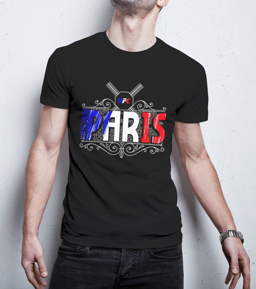 UFC Fight Night PARIS France French Flag T-Shirt