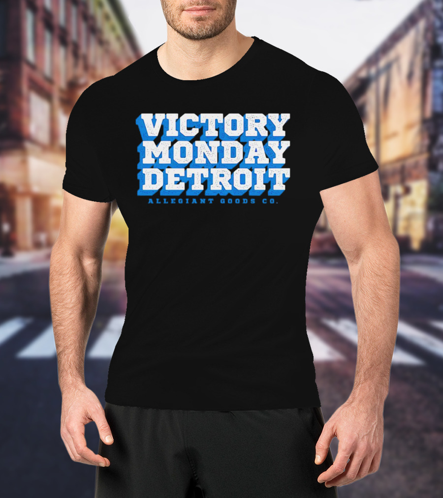 Victory Monday Detroit Allegiant Goods Co T-Shirt