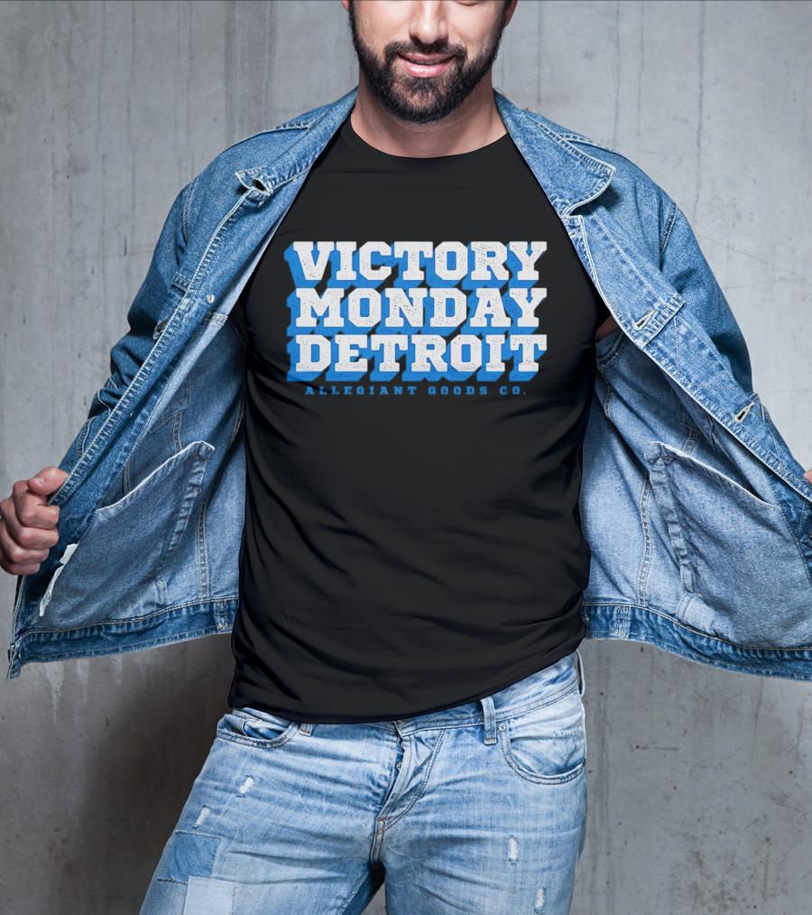 Victory Monday Detroit Allegiant Goods Co T-Shirt