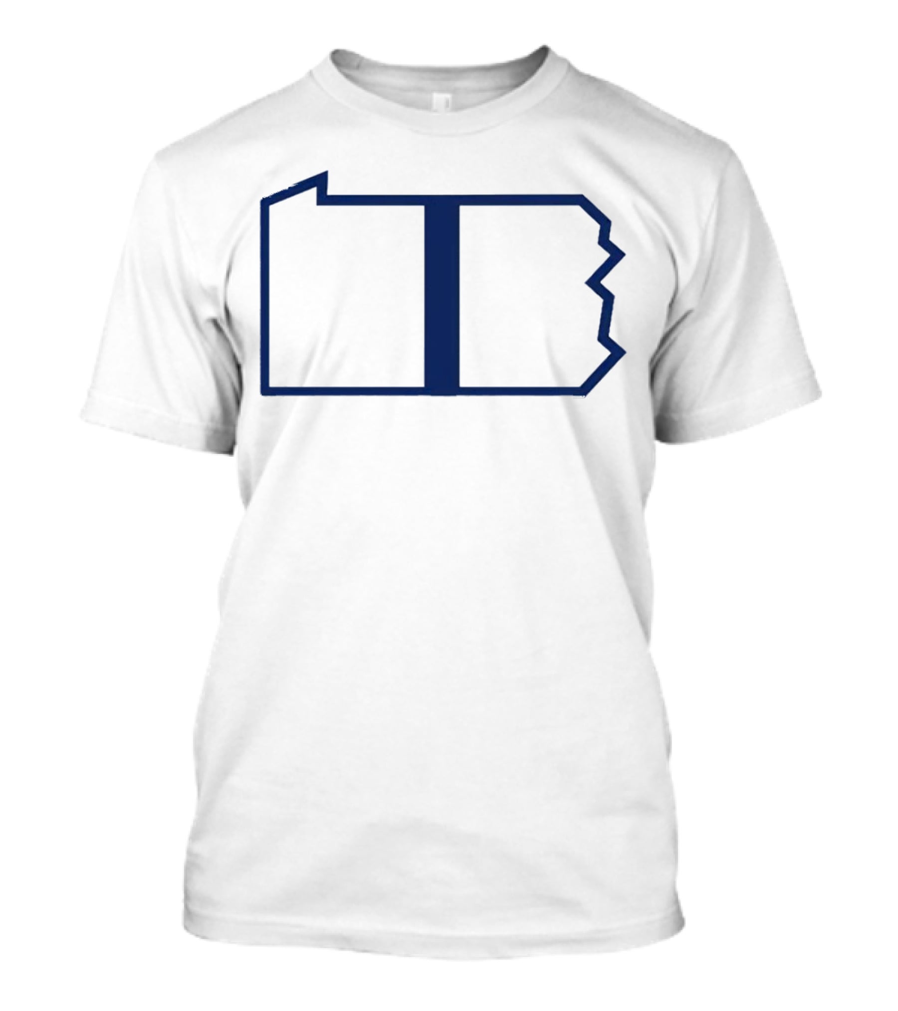 Happy Valley Pennsylvania State Helmet Stripe Outline T-Shirt
