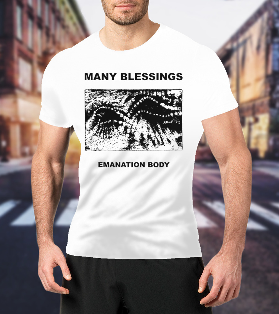 Many Blessings Emanation Body Textural Abstract T-Shirt