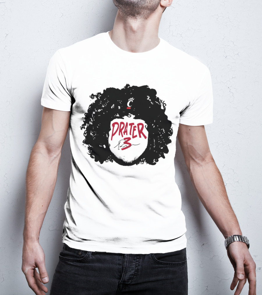 Prater 3 Hair Silhouette Cincinnati Bearcats Football T-Shirt