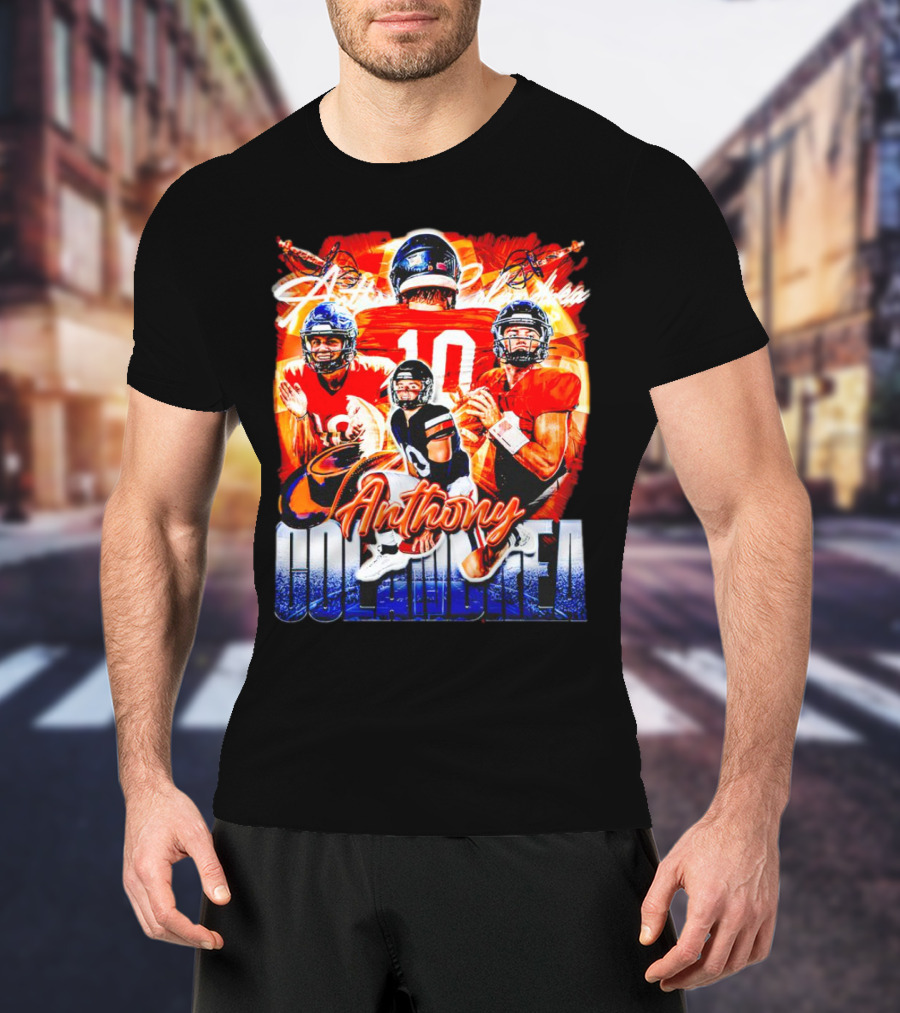 Anthony Colandrea Virginia Cavaliers Football Vintage Number 10 T-Shirt