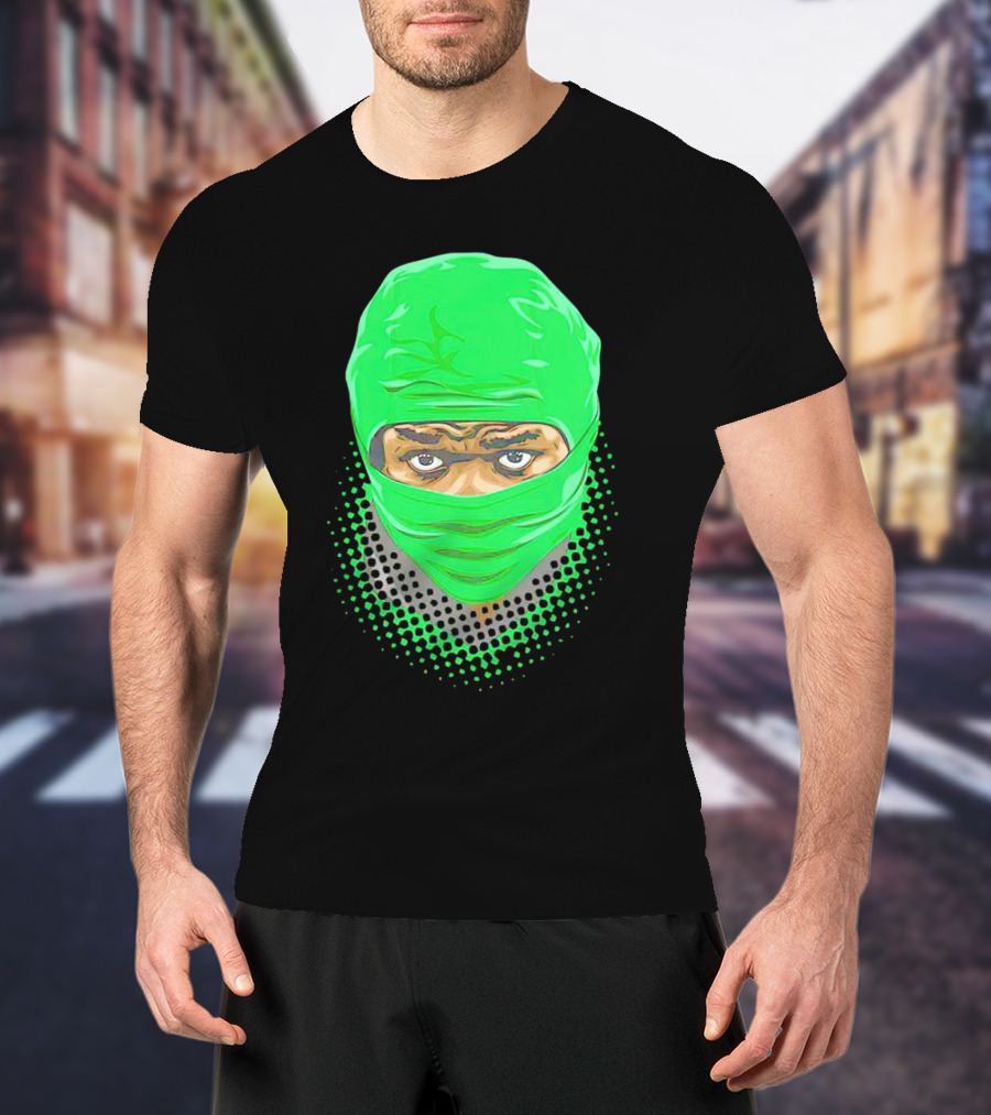 Bucky Irving Green Mask Oregon Ducks Vintage T-Shirt