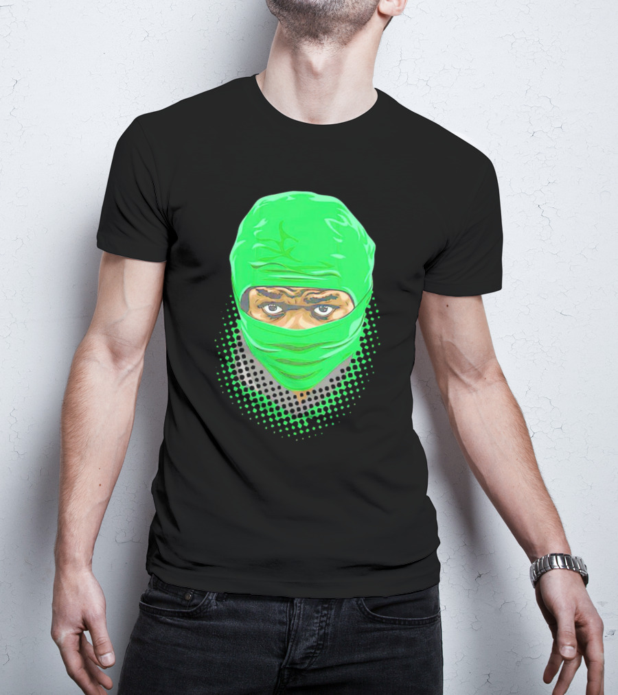 Bucky Irving Green Mask Oregon Ducks Vintage T-Shirt