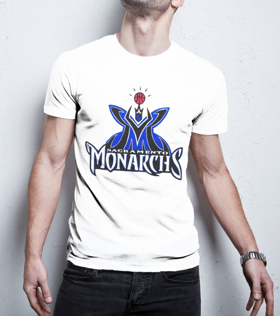 Sacramento Monarchs Basketball Logo Emblem T-Shirt