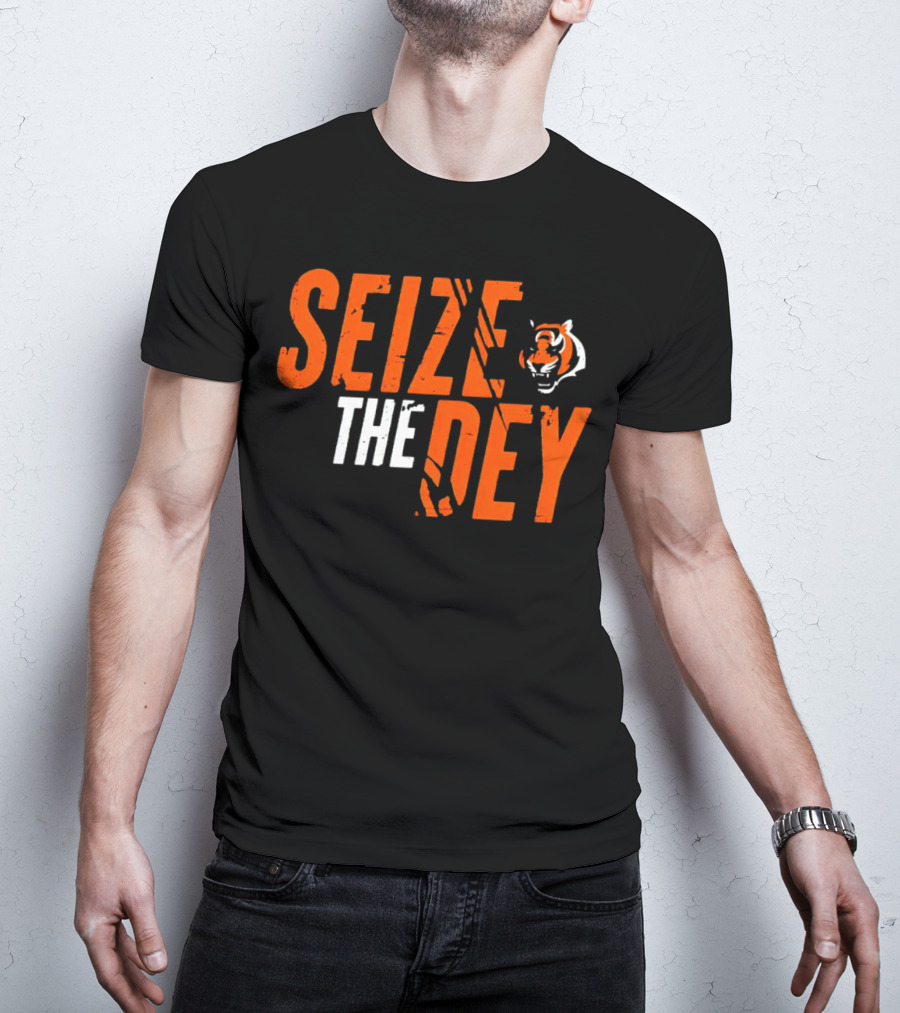 Seize The Dey Cincinnati Bengals Tiger T-Shirt