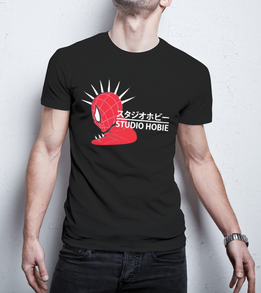 Studio Hobie Spider-Punk Hobart Brown Ghibli T-Shirt