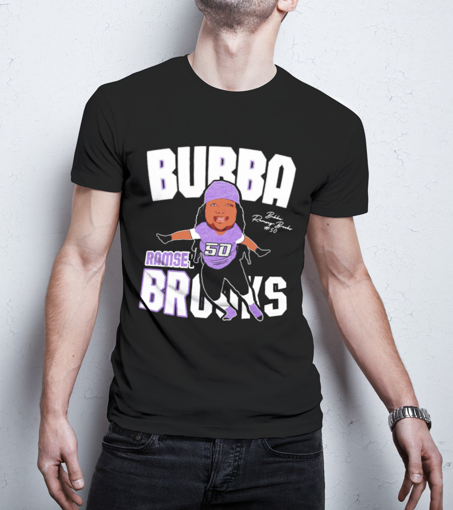 Bubba Ramsey-Brooks #50 TCU Horned Frogs Football Character T-Shirt