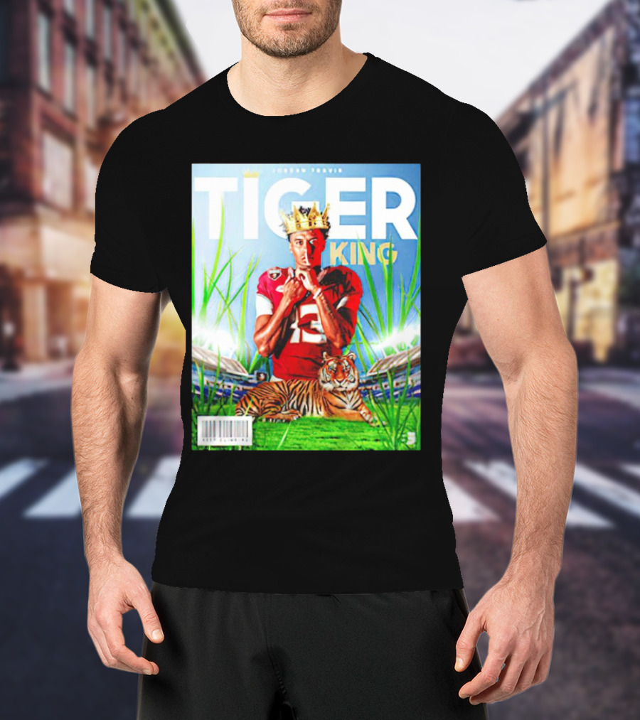 Jordan Travis Tiger King Florida State Seminoles Football Magazine Cover T-Shirt