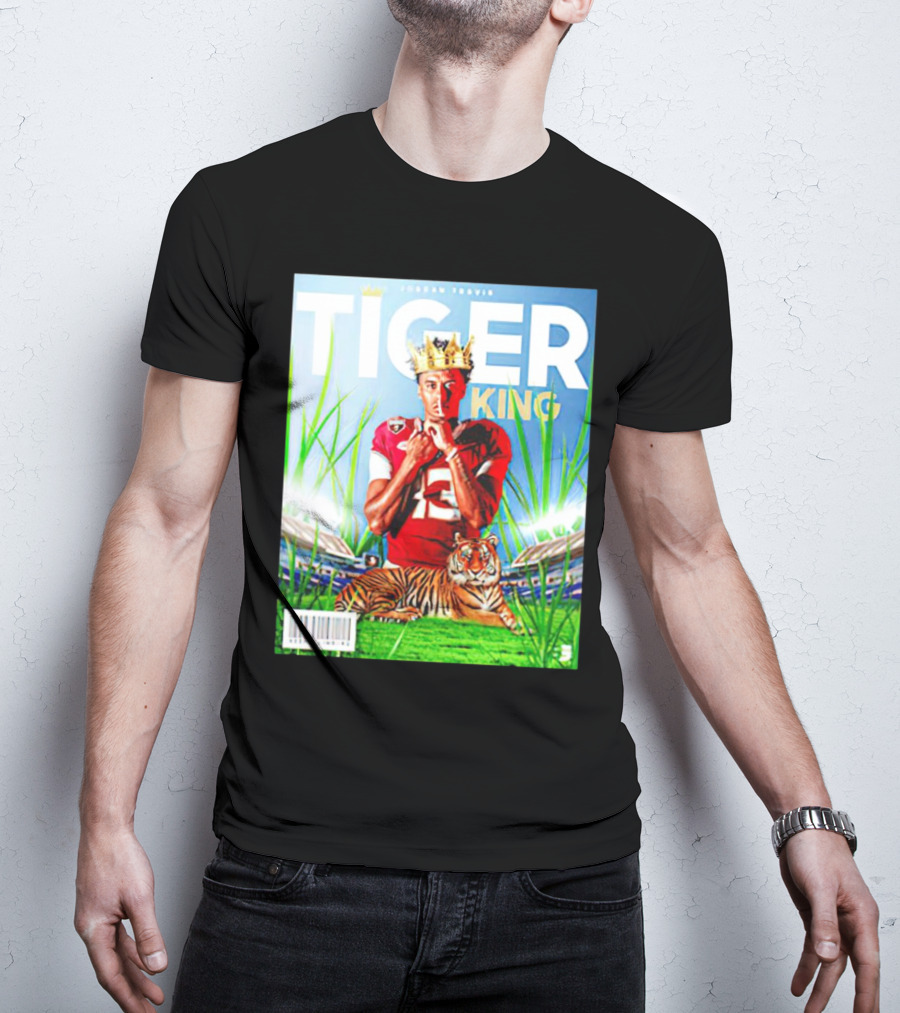 Jordan Travis Tiger King Florida State Seminoles Football Magazine Cover T-Shirt