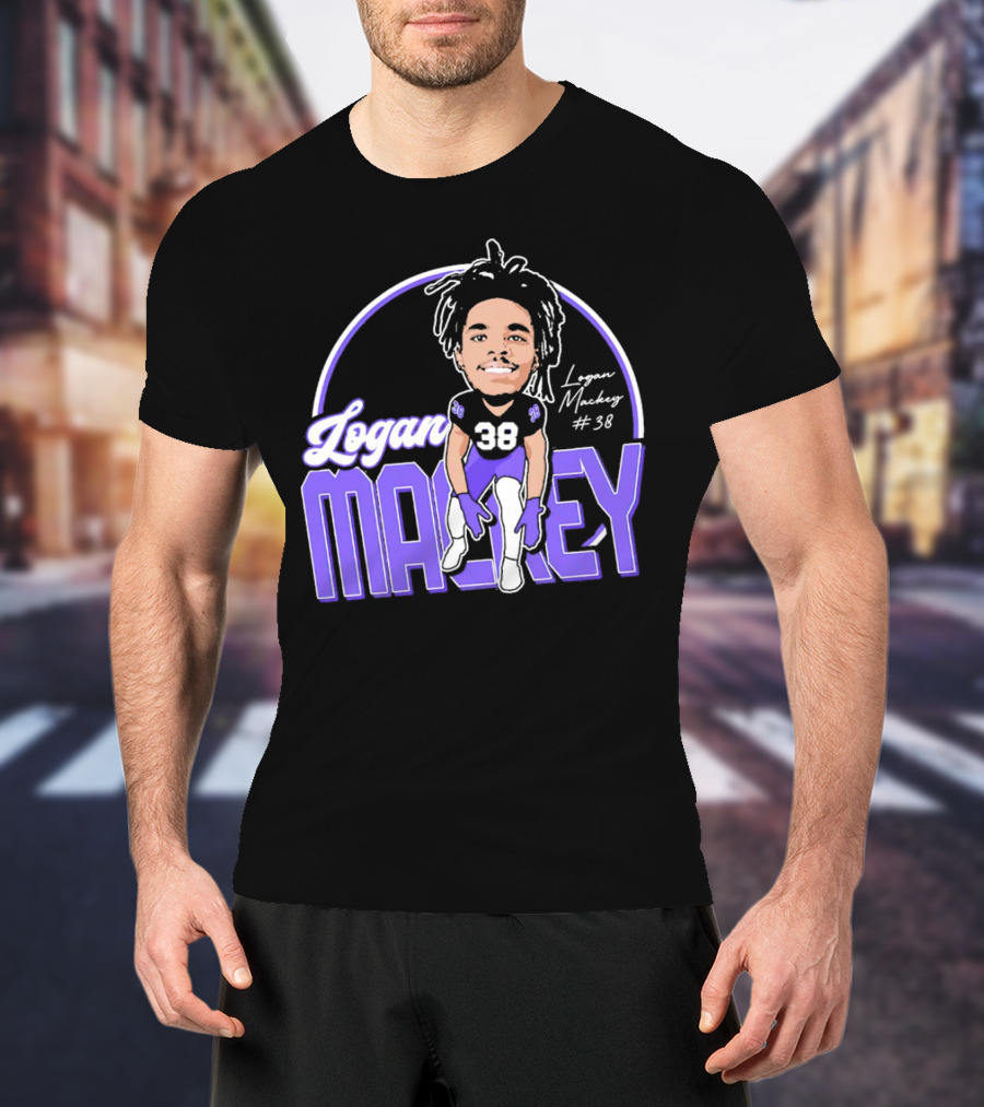 Logan Mackey 38 Weber State Wildcats Football Signature T-Shirt