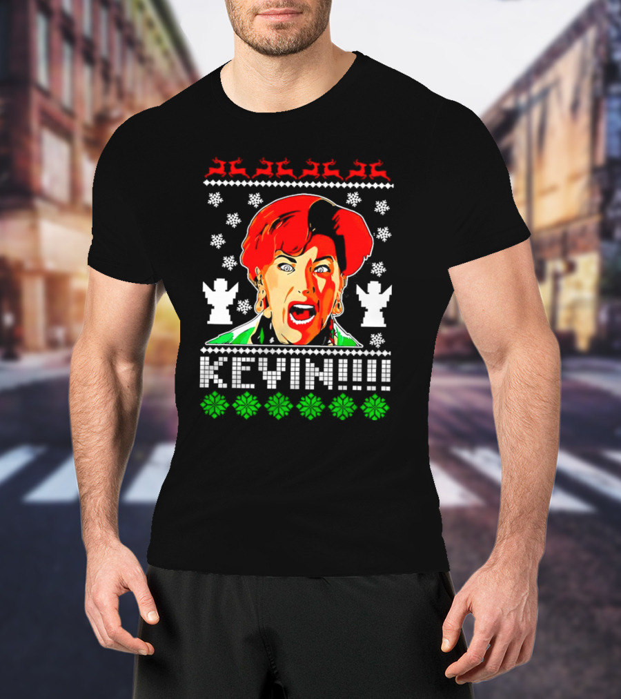 Kate McCallister Kevin Christmas Sweater Style Iconic Scream Holiday T-Shirt