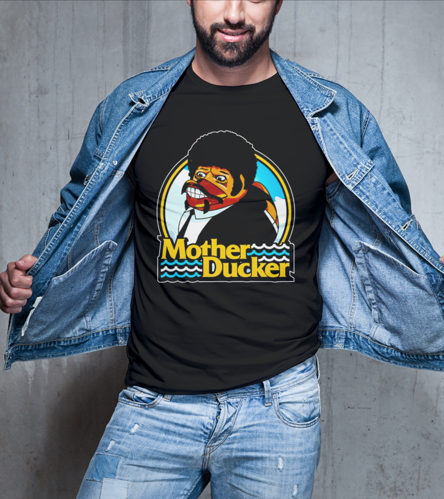 Mother Ducker Retro Cartoon Character Mashup T-Shirt
