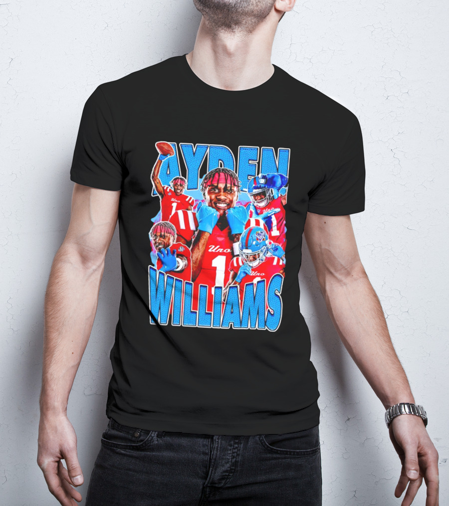 Ayden Williams Uno 1 Ole Miss Rebels Football Vintage T-Shirt