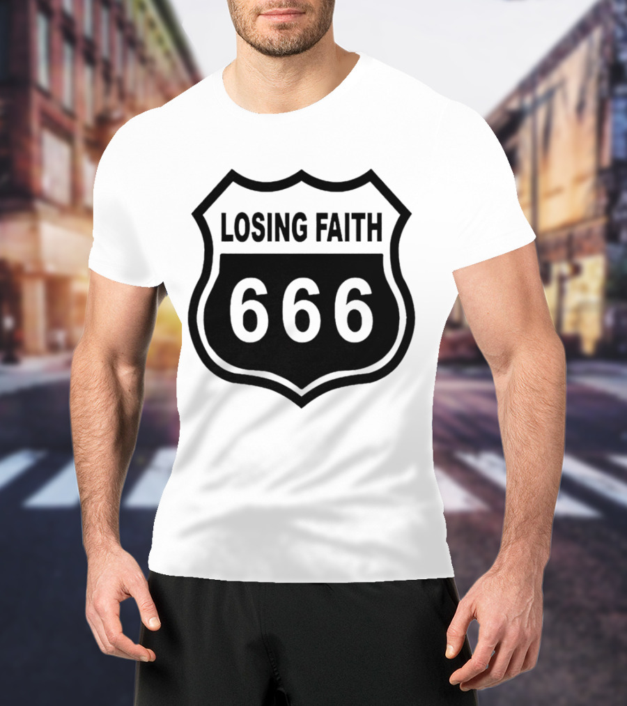 Losing Faith 666 Nikki Sixx Motley Crue Emblem T-Shirt
