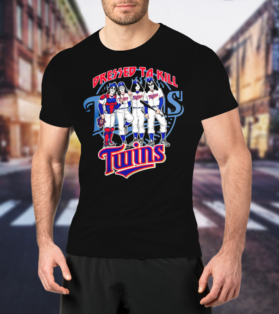 MLB X Minnesota Twins Dressed To Kill Twins Players In Iconic Makeup And Costumes T-Shirt