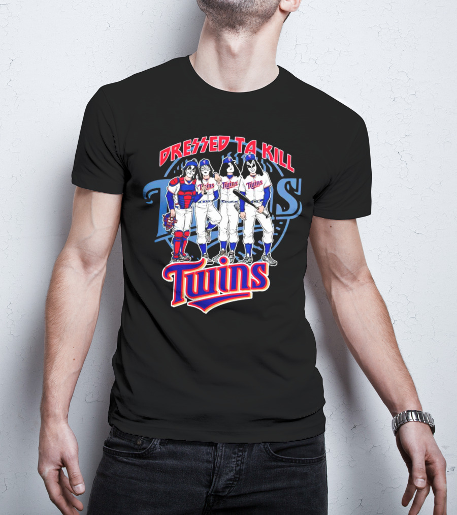 MLB X Minnesota Twins Dressed To Kill Twins Players In Iconic Makeup And Costumes T-Shirt