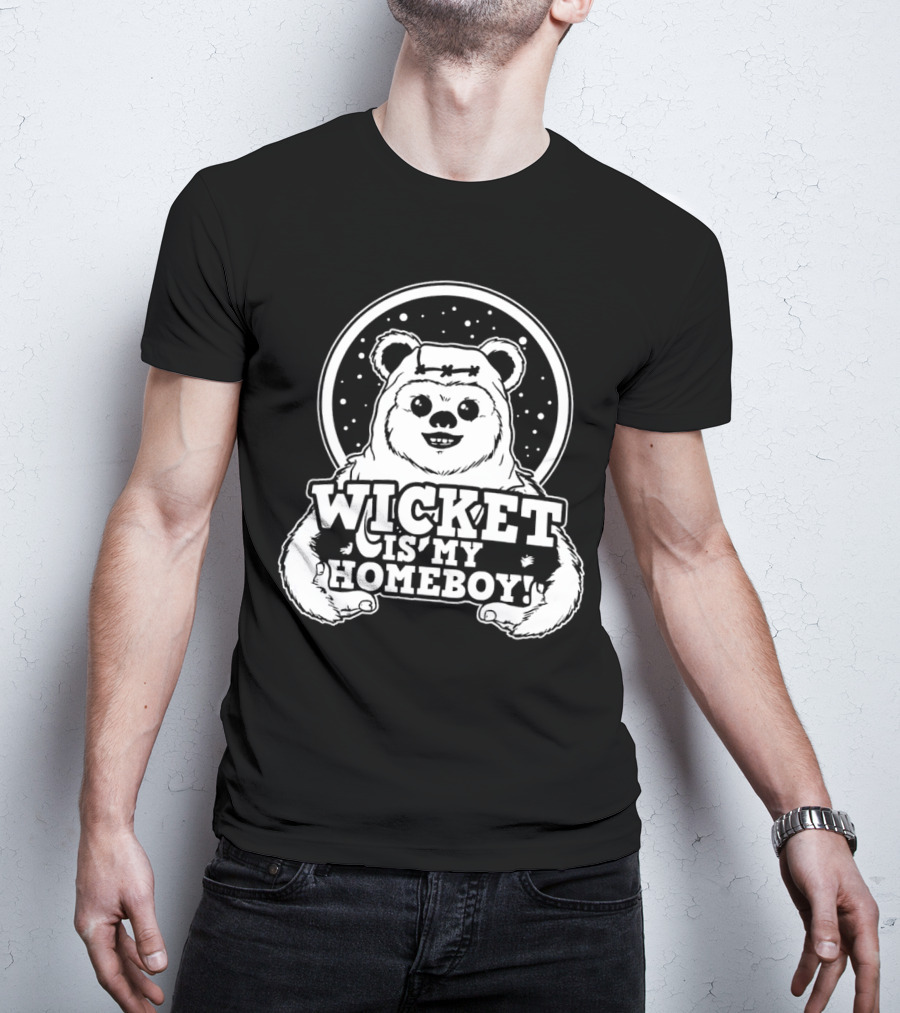 Wicket Is My Homeboy Space Bear T-Shirt