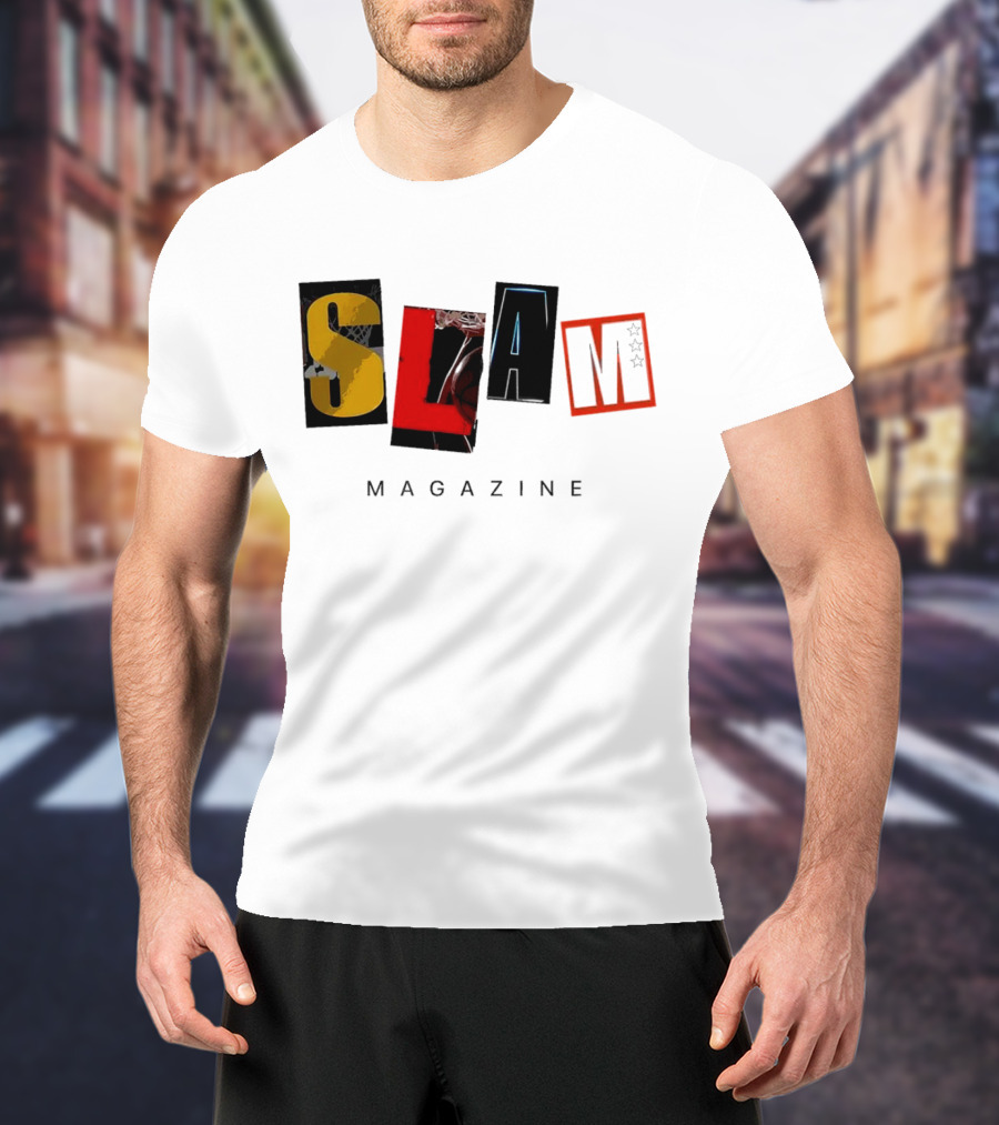 SLAM Mag Cut-Out Basketball Fashion Magazine T-Shirt