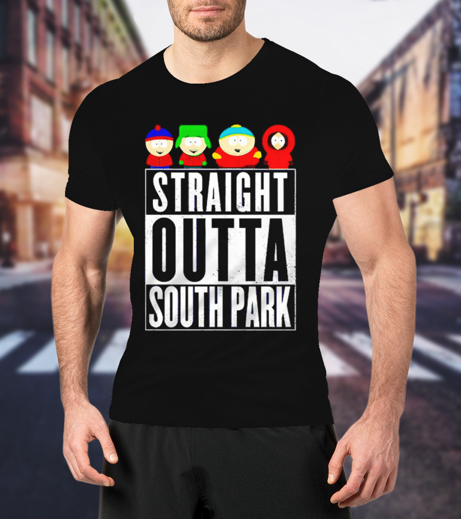 Straight Outta South Park Characters T-Shirt