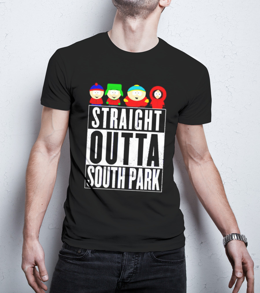 Straight Outta South Park Characters T-Shirt