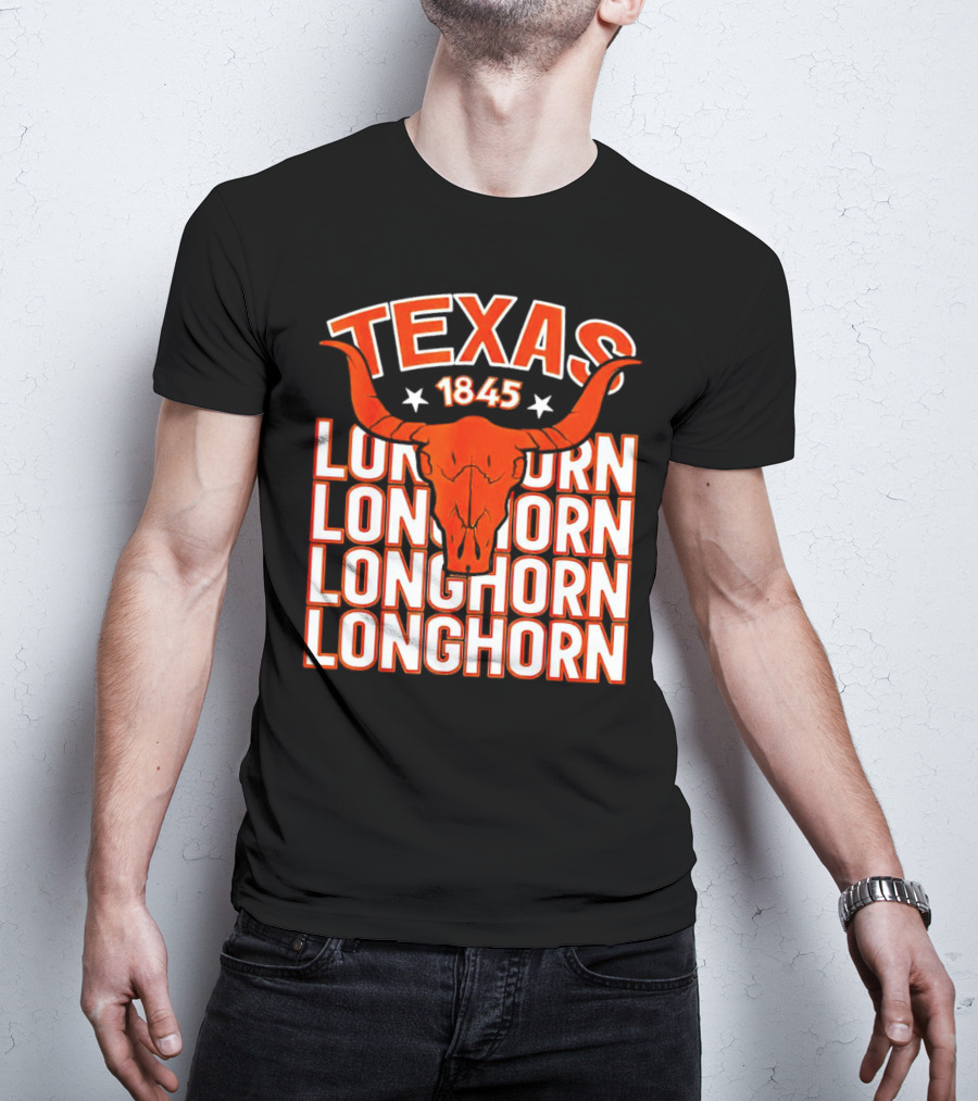 Texas Longhorn 1845 Horns Star T-Shirt