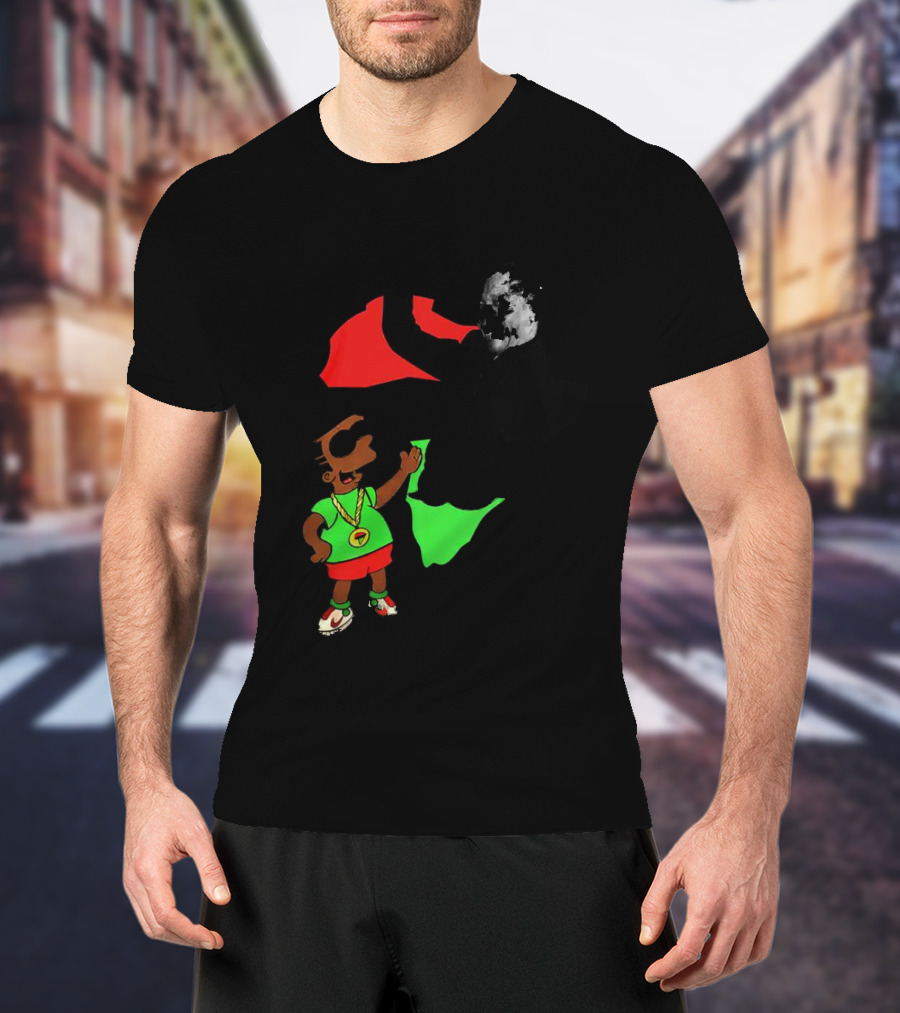 Mandela Bart Simpsons The Dude's My Hero Africa T-Shirt