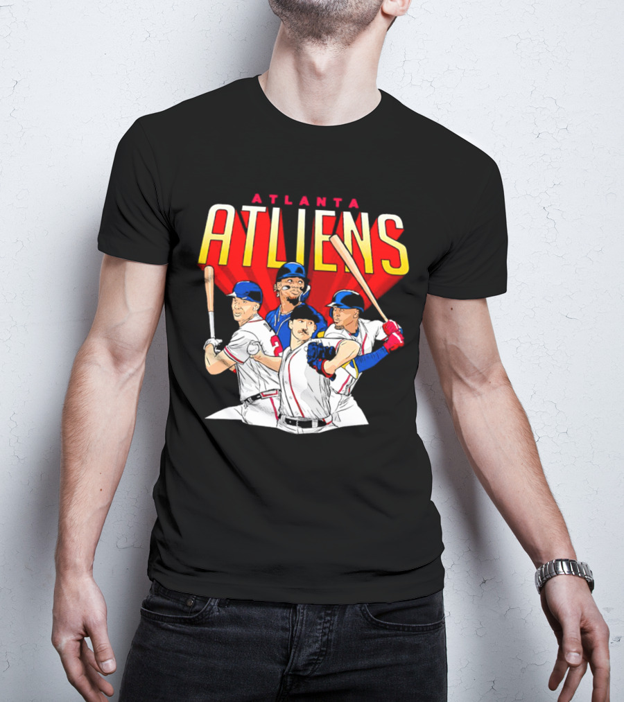 Atlanta ATLiens Braves Players Baseball Fan T-Shirt
