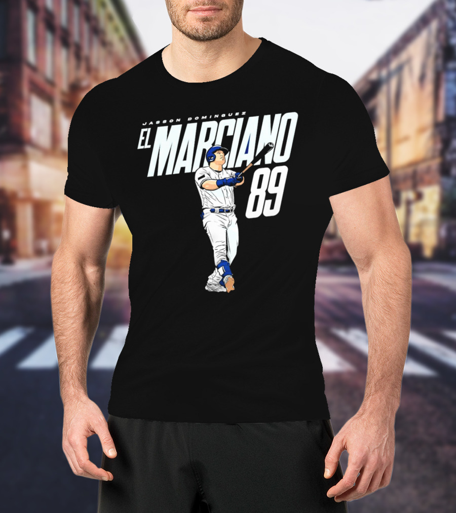 Jasson Domínguez El Marciano 89 New York Yankees Baseball Player T-Shirt