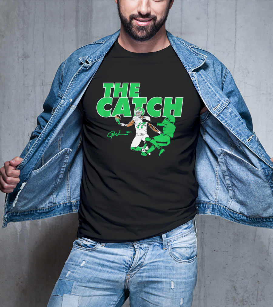 The Catch Garrett Wilson New York Jets Signature GW 17 T-Shirt