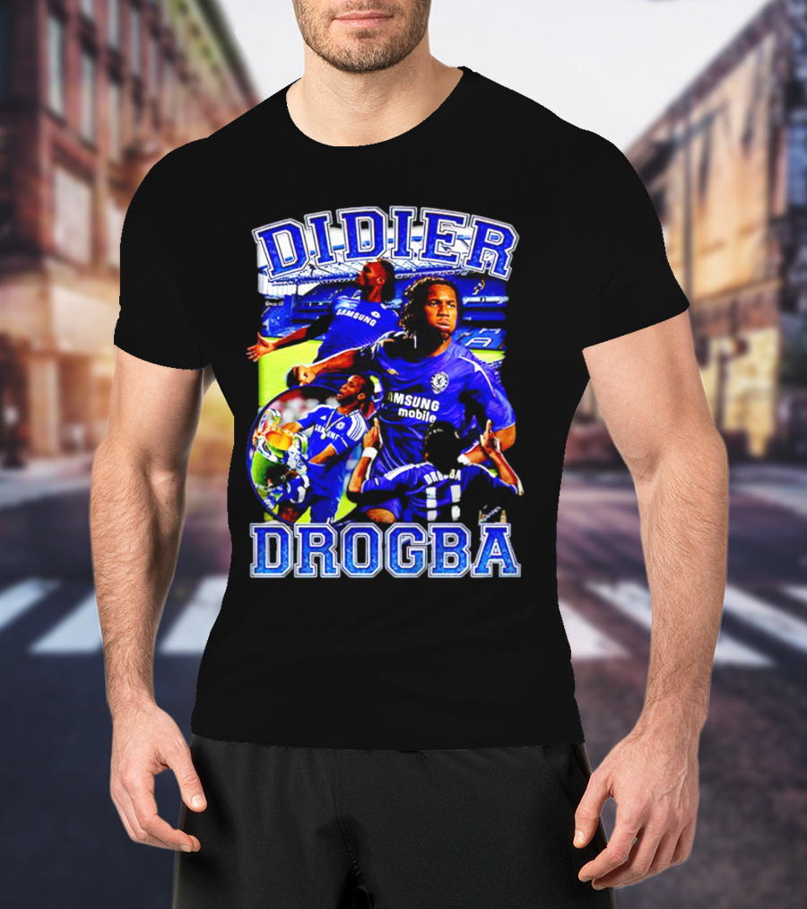 Didier Drogba Chelsea Samsung Mobile Victory T-Shirt
