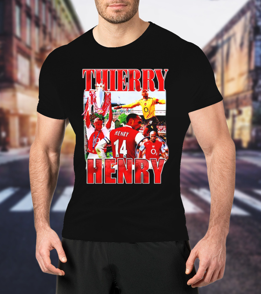 Thierry Henry Arsenal 14 Legend Iconic Moments T-Shirt