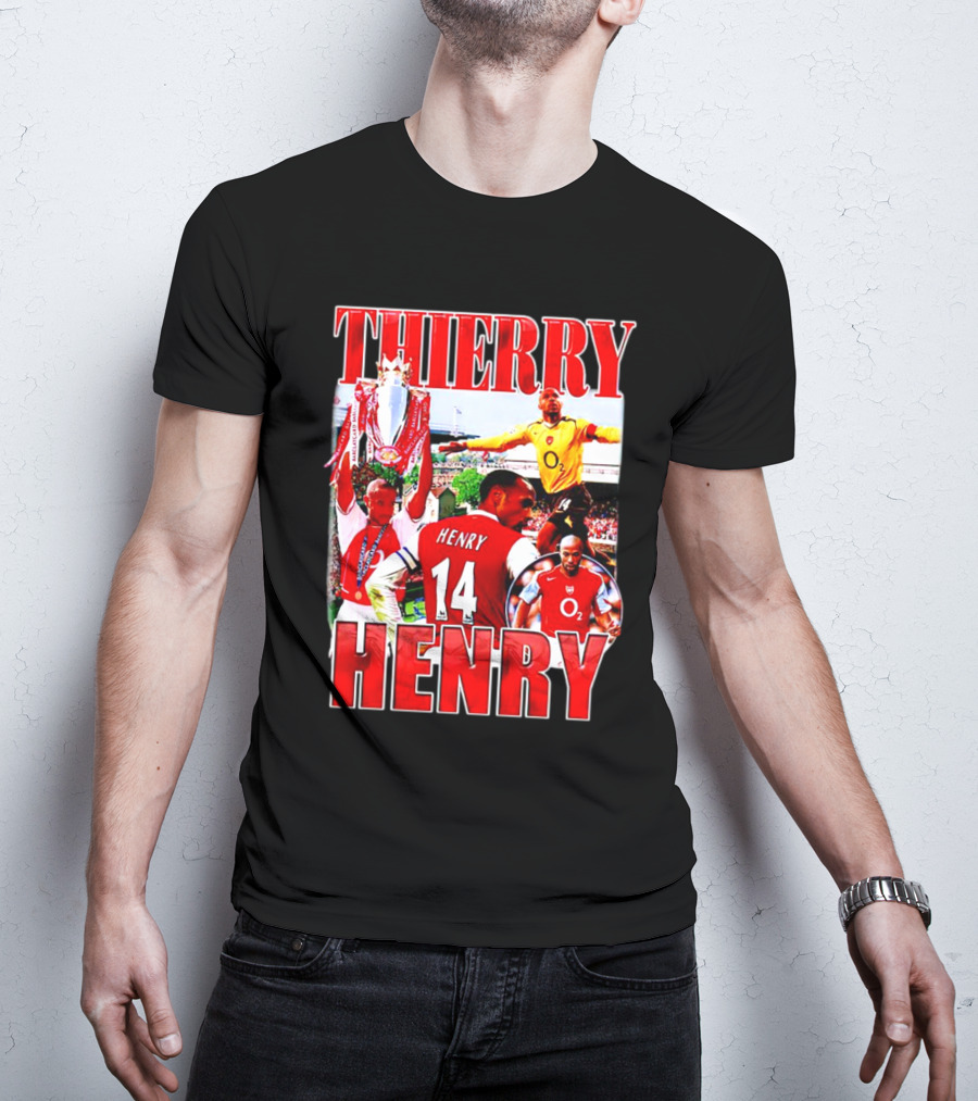 Thierry Henry Arsenal 14 Legend Iconic Moments T-Shirt