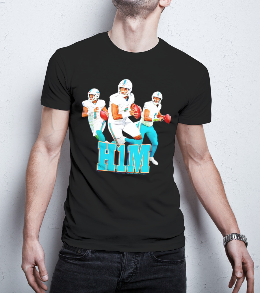 Tua Tagovailoa 1 H1M Vibzmiami Football T-Shirt
