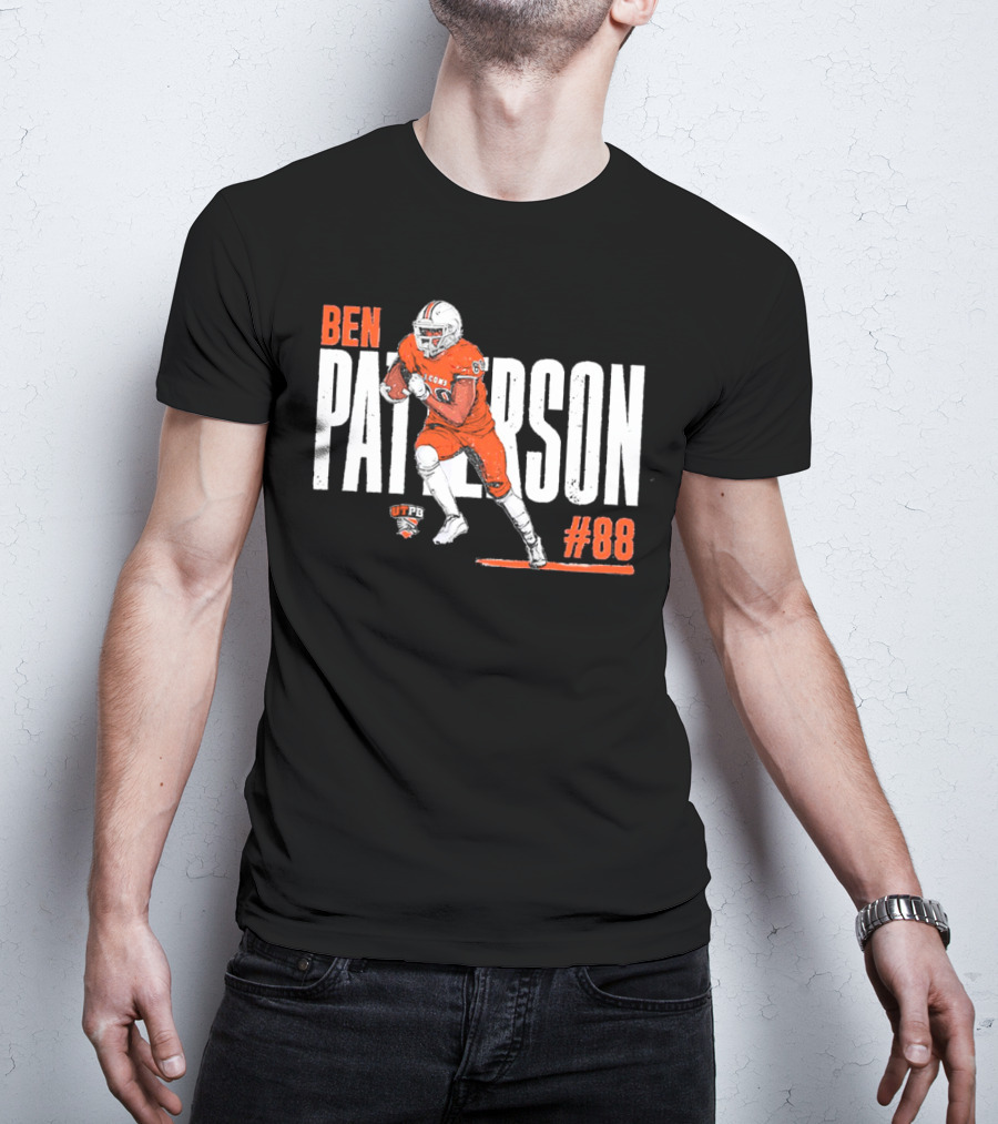 Ben Patterson UTPB Falcons #88 NCAA Football T-Shirt