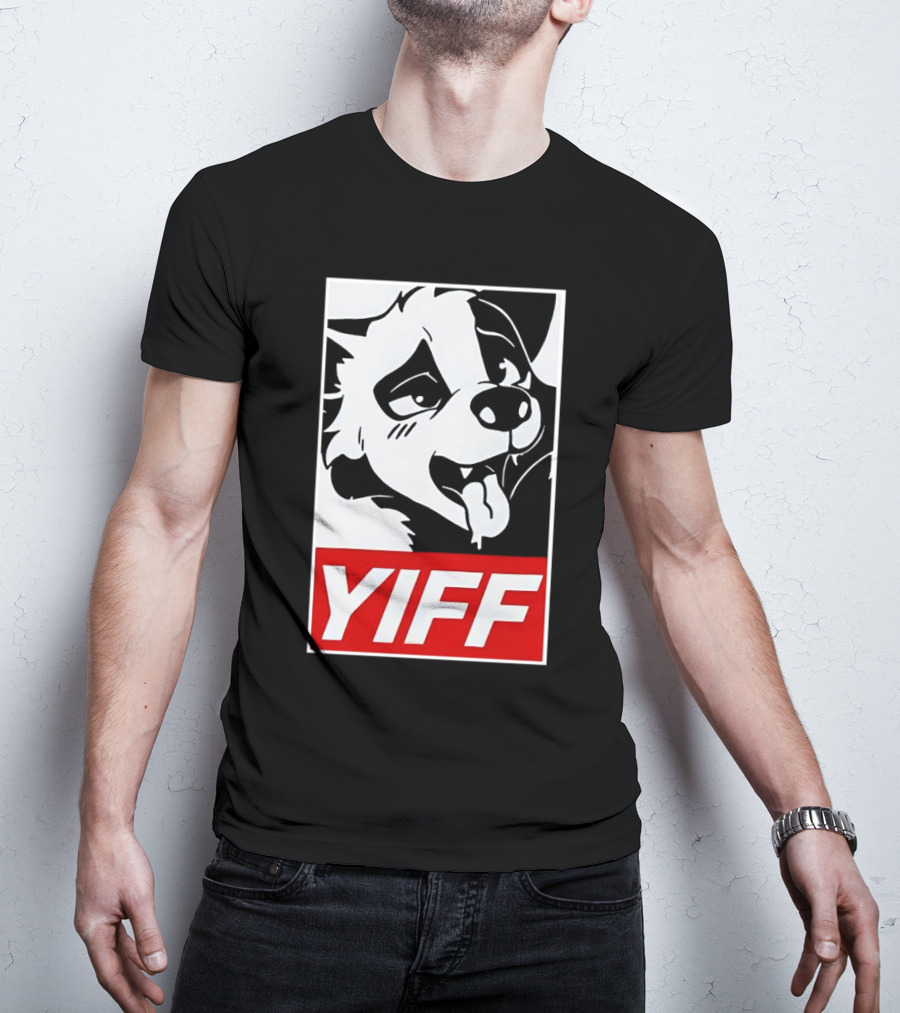 Yiff Furry Face Tongue Out T-Shirt