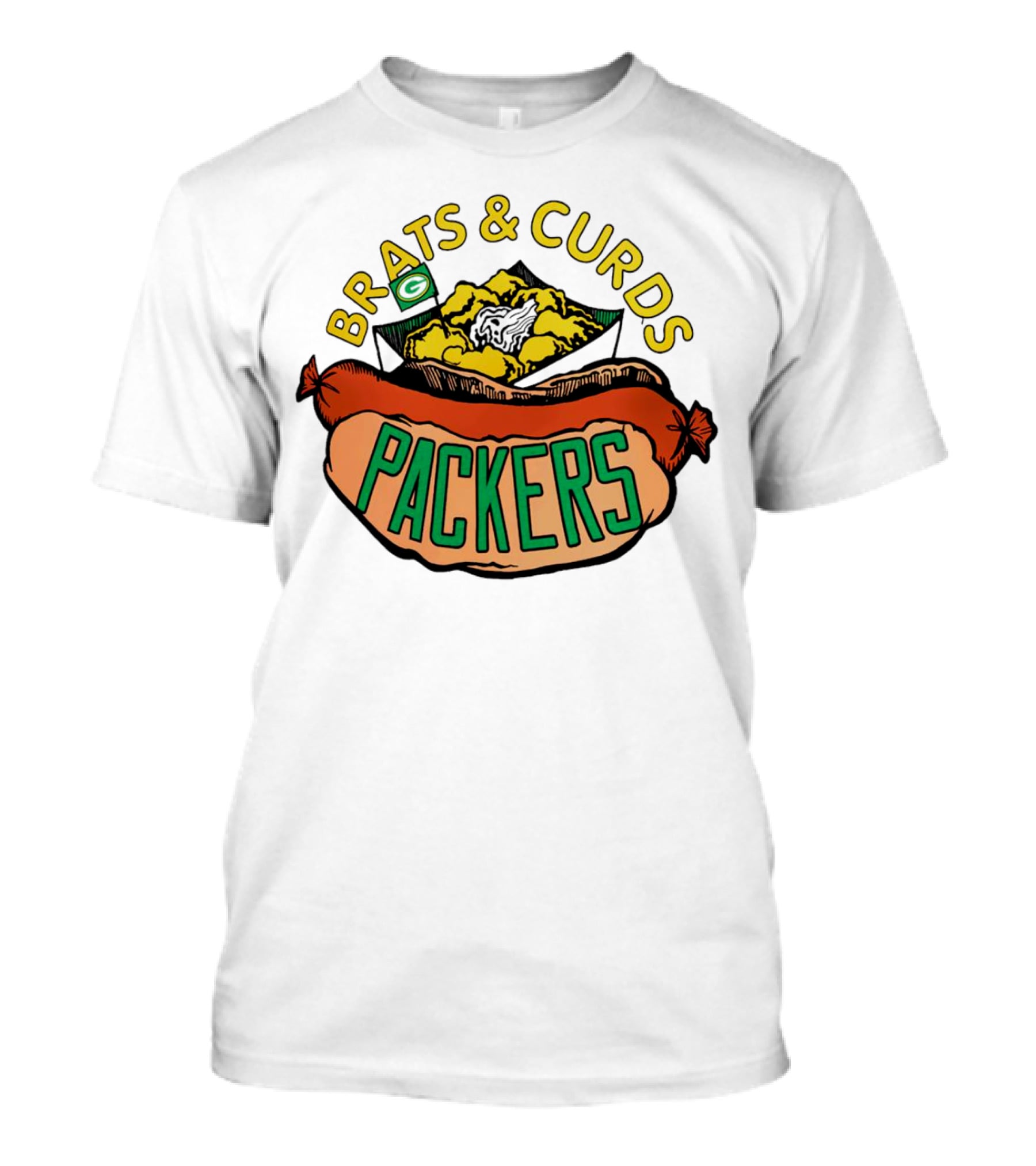 Packers Brats And Curds Football Fan Delight T-Shirt