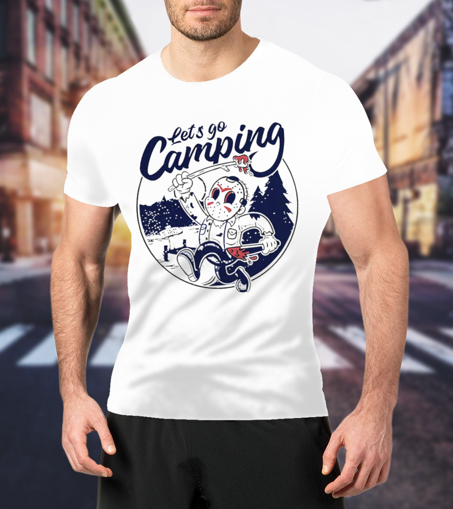 Let's Go Camping With Jason Voorhees Halloween T-Shirt