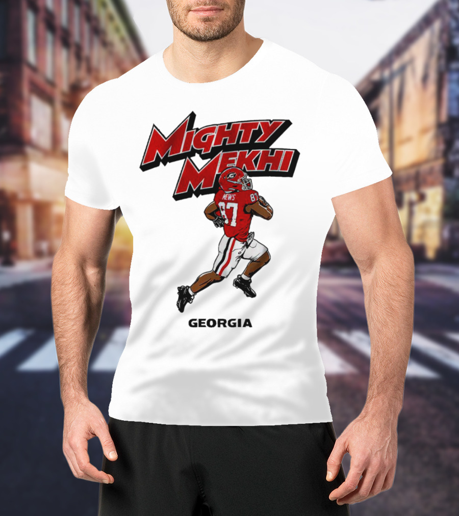 Mighty Mekhi Mews 87 Georgia Bulldogs T-Shirt