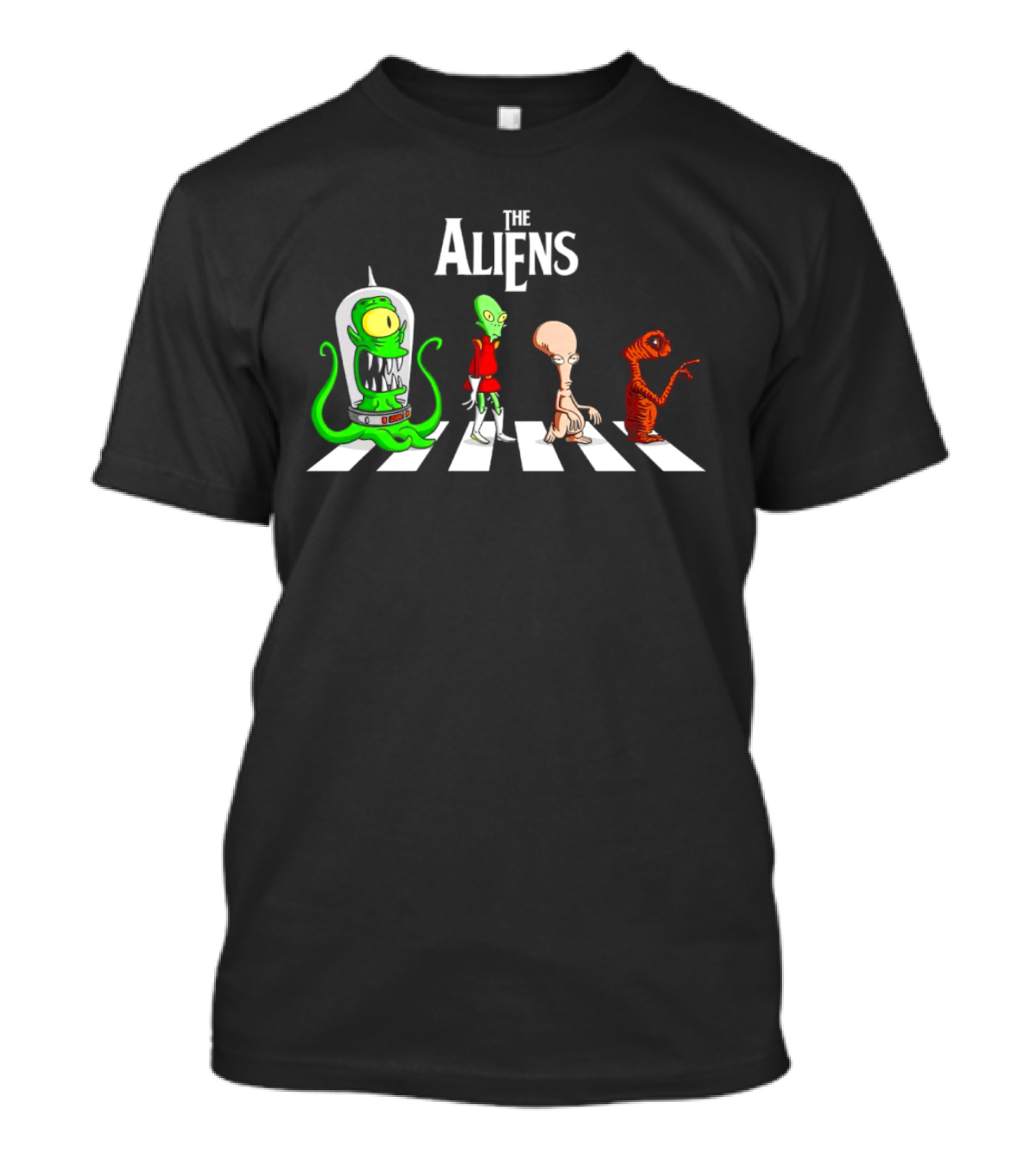 The Aliens Pop Culture Abbey Road Crossover T-Shirt