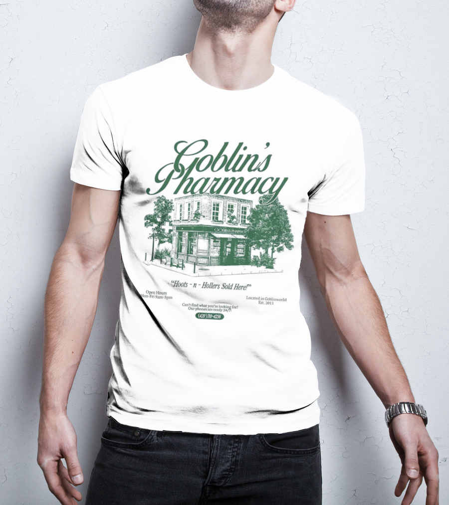 Goblin’s Pharmacy Hocus-n-Hollers Sold Here Since 1921 T-Shirt