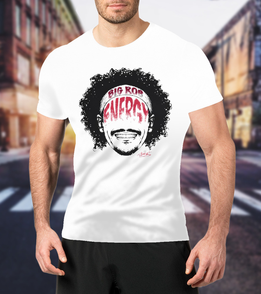 Big Rob Energy Robert Jones Signature Afro T-Shirt