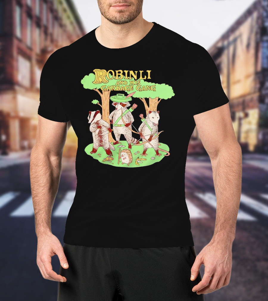 Robinlid And His Garbage Gang Forest Adventure With Badgers And Possum T-Shirt