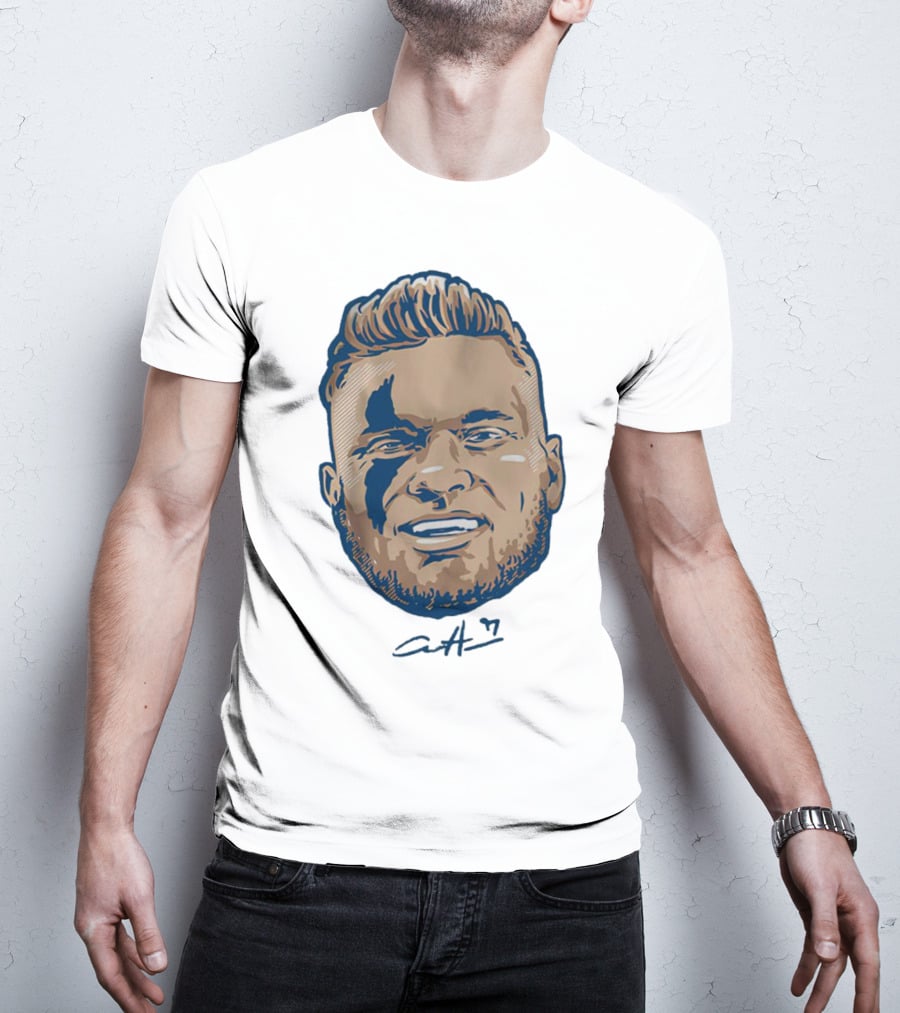 Aidan Hutchinson Swag Head Detroit Lions Signature T-Shirt