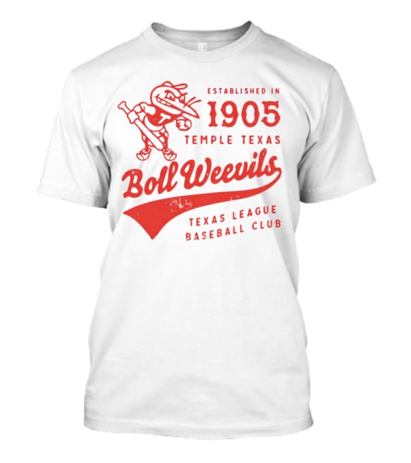 Established 1905 Temple Texas Boll Weevils Texas League Baseball Club T-Shirt