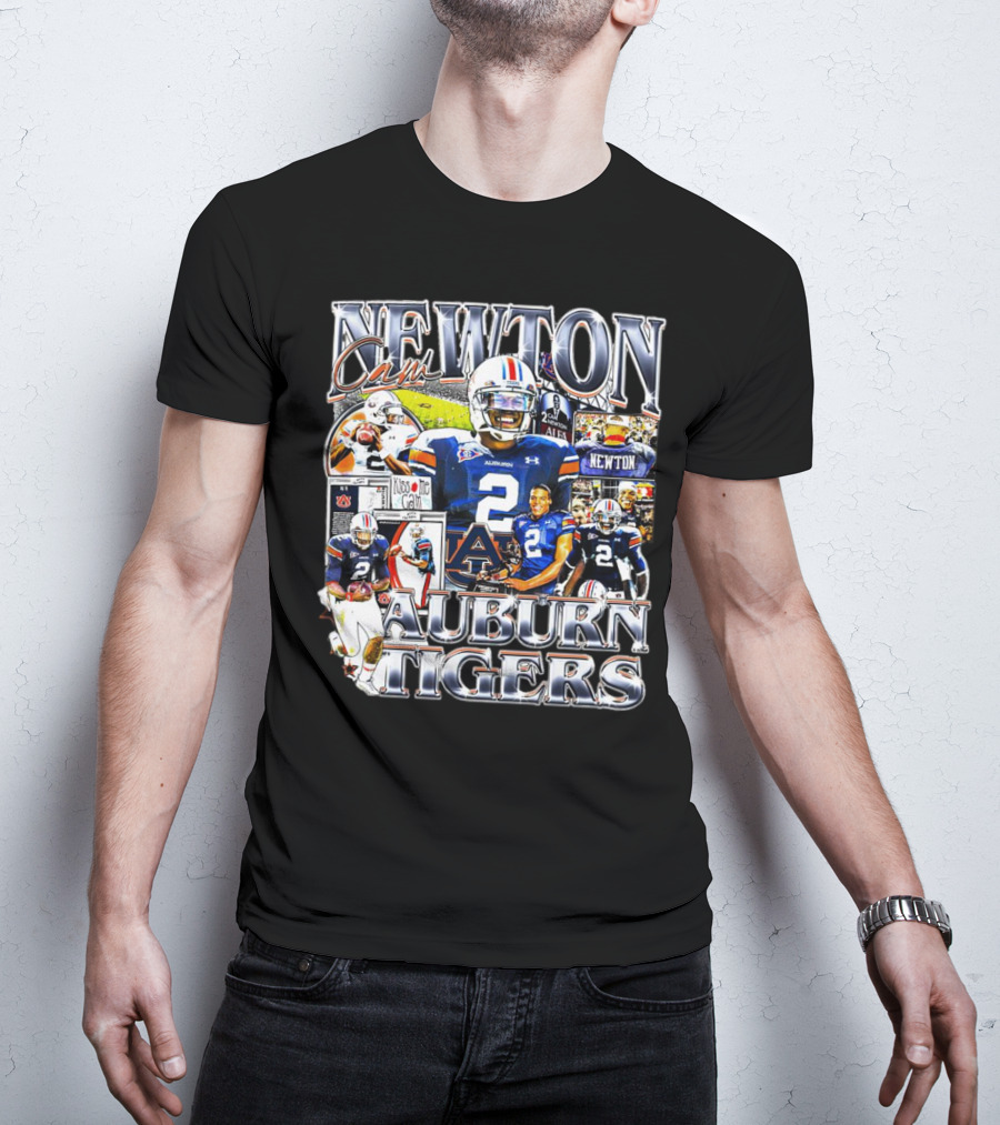 Cam Newton Auburn Tigers Football Collage T-Shirt