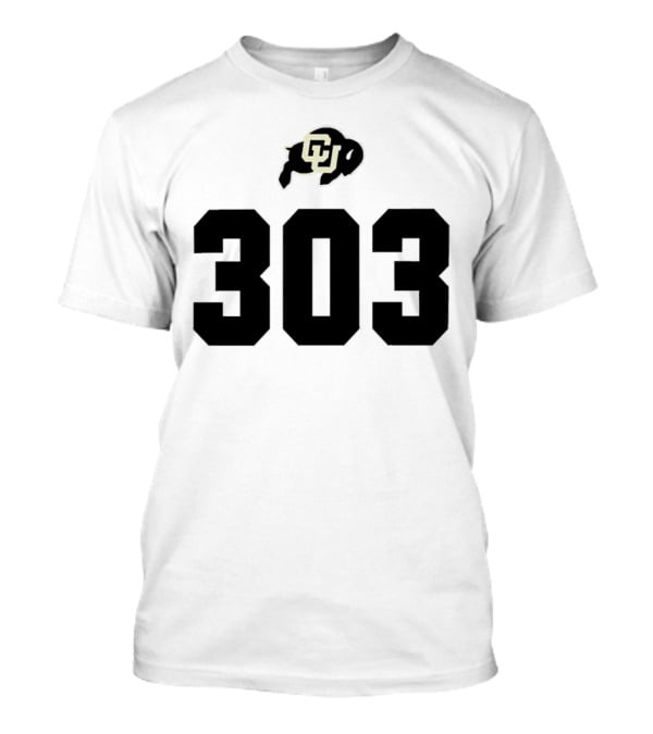 Colorado Buffaloes CU Logo 303 T-Shirt