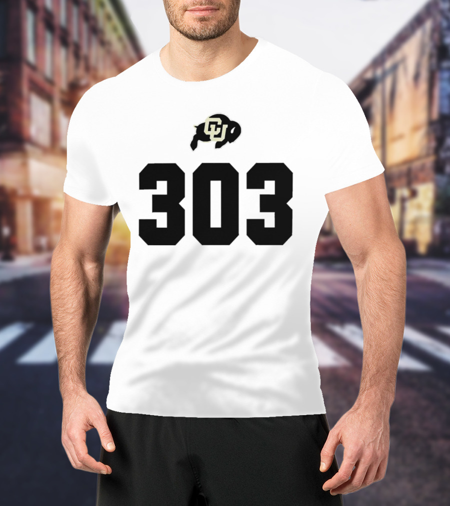 Colorado Buffaloes CU Logo 303 T-Shirt