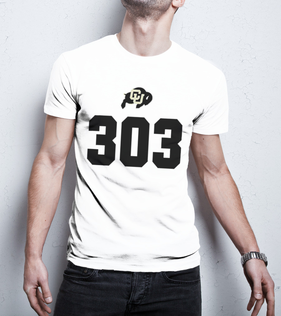 Colorado Buffaloes CU Logo 303 T-Shirt